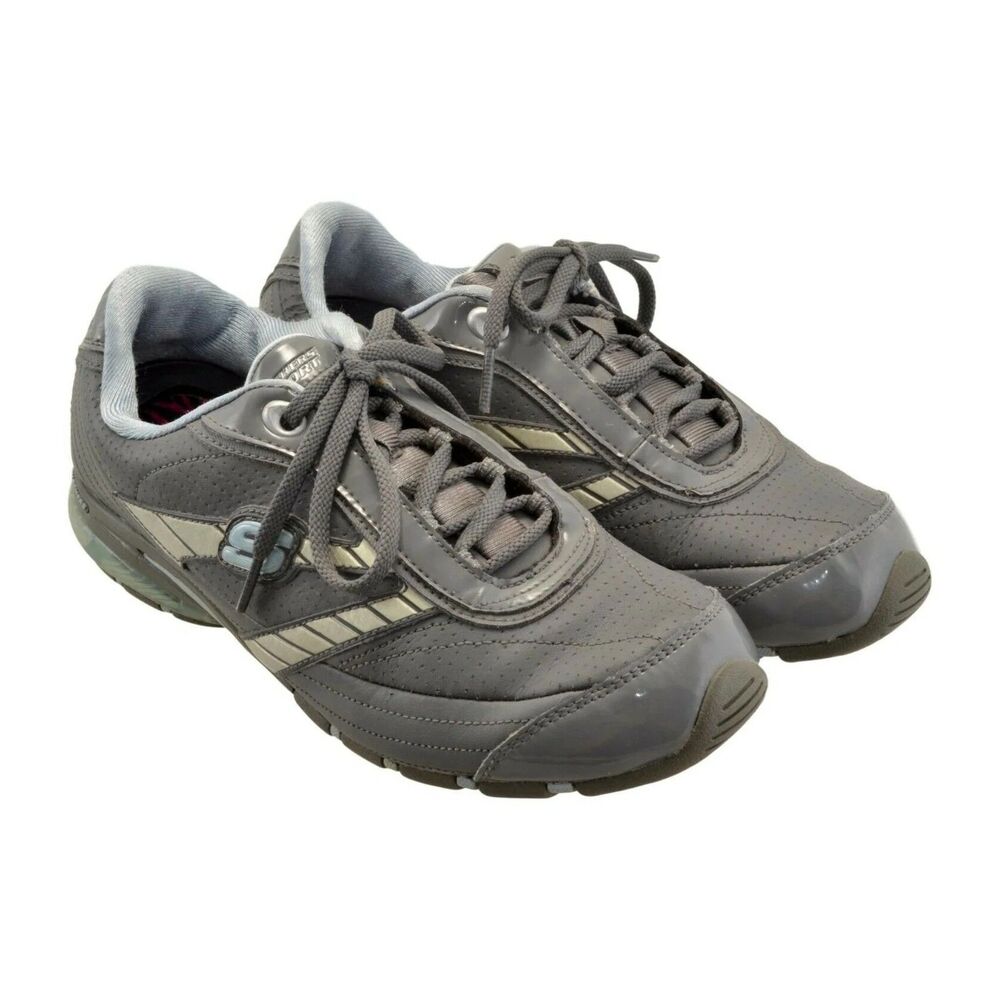 Skechers Sport 11675 Women's Gray Light Blue Athletic Shoes Size 8 / EU 38